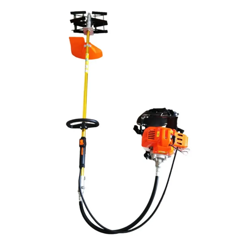 Backpack hand push tiller 52cc engine backpack brush cutter lawn mower