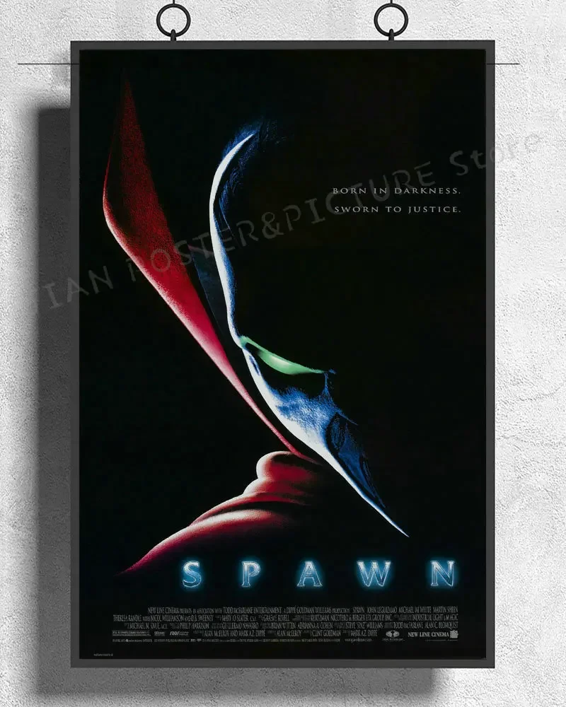 NJ421 Spawn (1997) Movie Comic book Wall Sticker Silk Poster Art Home Decoration