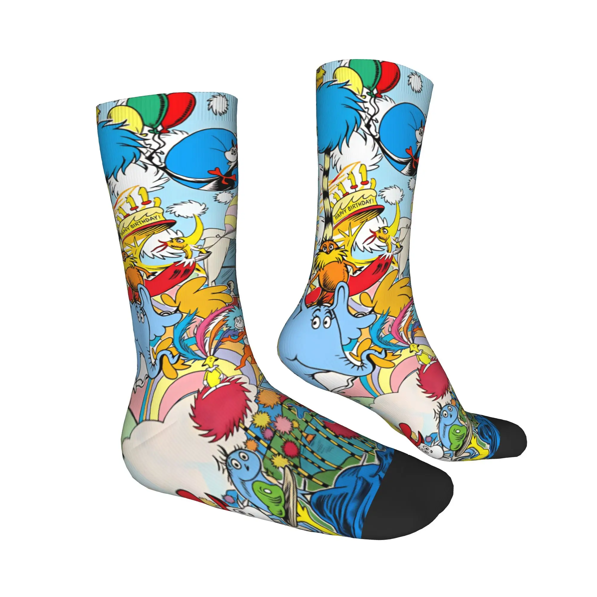 Men Socks Dr Seuss Characters Read Amazing   Stockings Anti Skid Warm Soft Socks Winter Modern Design Outdoor Sports Socks