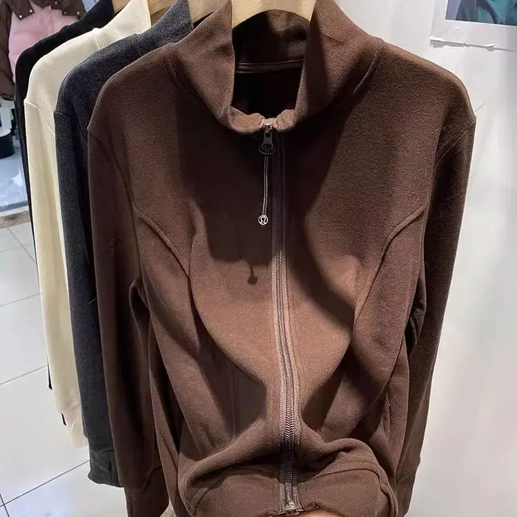 

plus Size 300 Pou Women's Thiened German Velvet Zipper Loose Base irt Autumn Winter ort Outerwear Trendy Faion