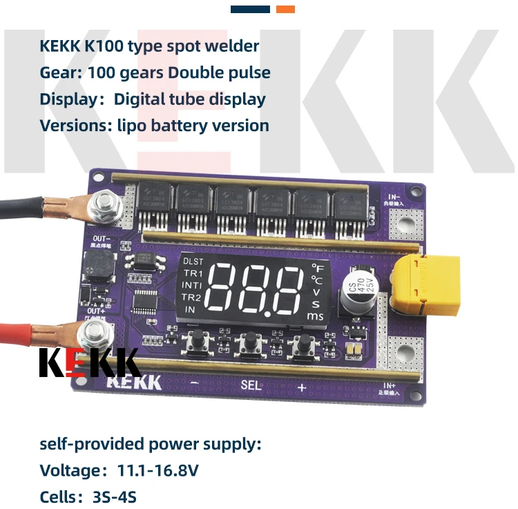 DIY Tragbare 12V lipo batterie versorgung strom Spot Schweißen Maschine PCB Platine Schweißen Ausrüstung Spot Schweißer Zubehör – Detail 2