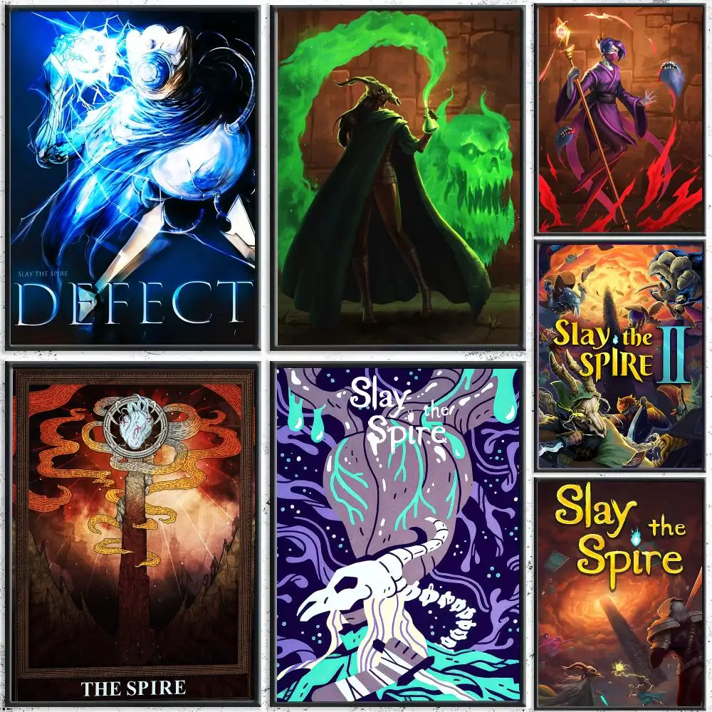 Game S-Slay the Spire Poster Reteo Wall Art Aesthetic Room Decor Print Living Room Bedroom Home Decoration