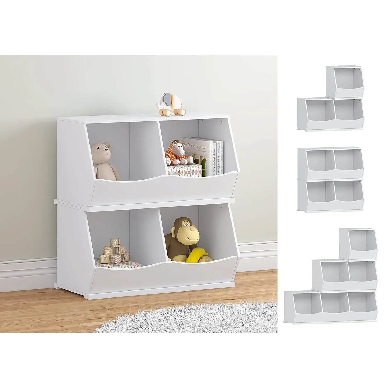 Toy storage organizer Stackable children's toy storage cabinets Toy boxes and playrooms bedroom kindergarten