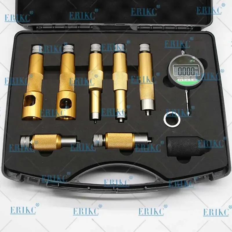 ERIKC Injector Shims Lift Measuring Instrument E1024007 Common Rail Injector Nozzle Washer Space Testing Tools Sets