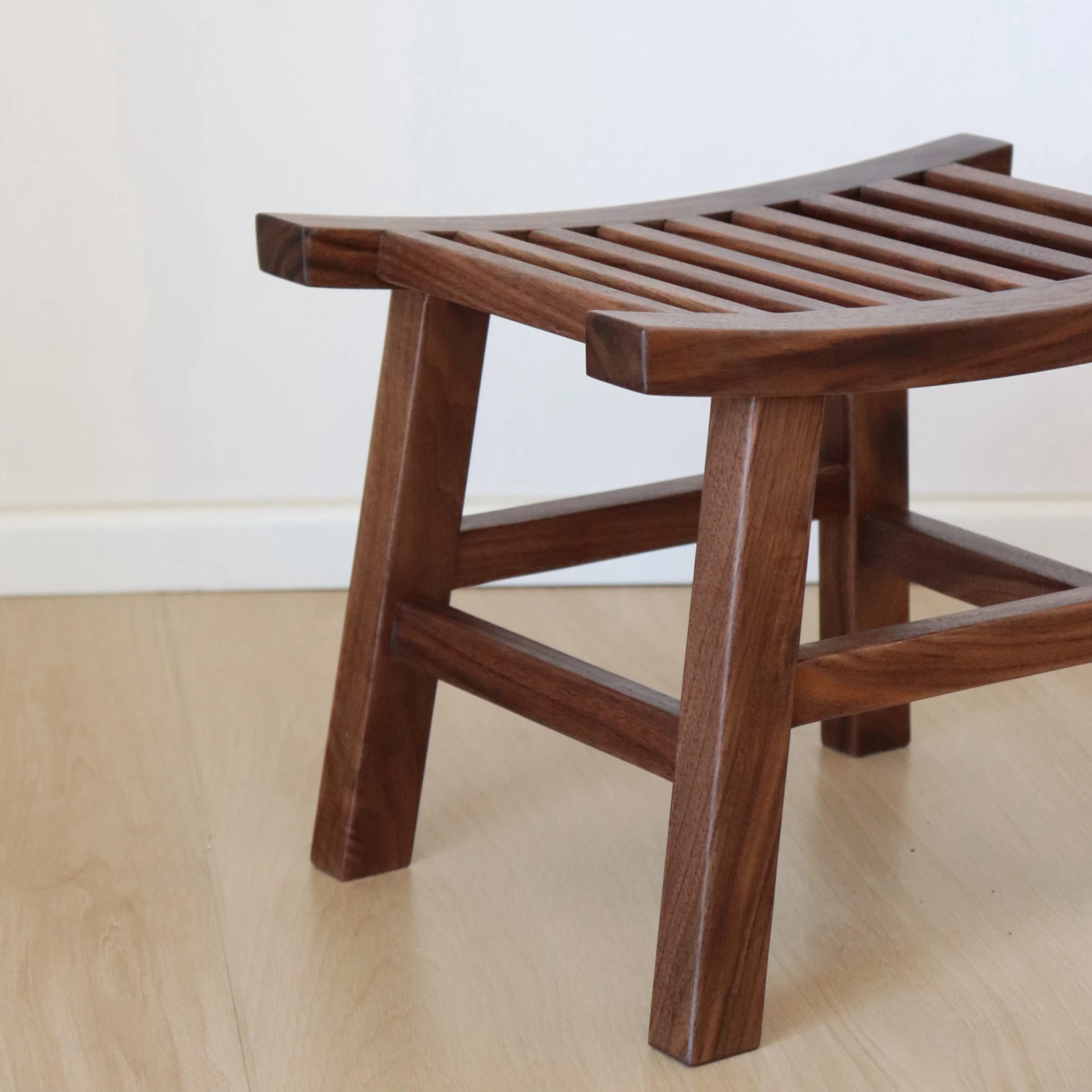 North American black walnut solid wood saddle stool adult Chinese shoe changing stool mortise and tenon structure