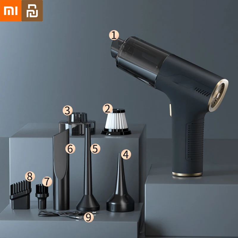 

Xiaomi Youpin мини-автомобильный пылесос ручной портативный беспроводной пылесос мощный беспроводной пылесос бытовая техника