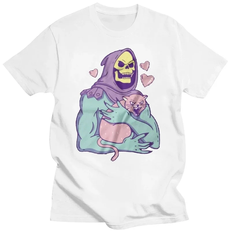 Skeletor Cat Tshirt Unisex & Kids - Funny,80\'s Cartoon male fashion Casual short sleeve top MAN T-SHIRT male graphic t shirts