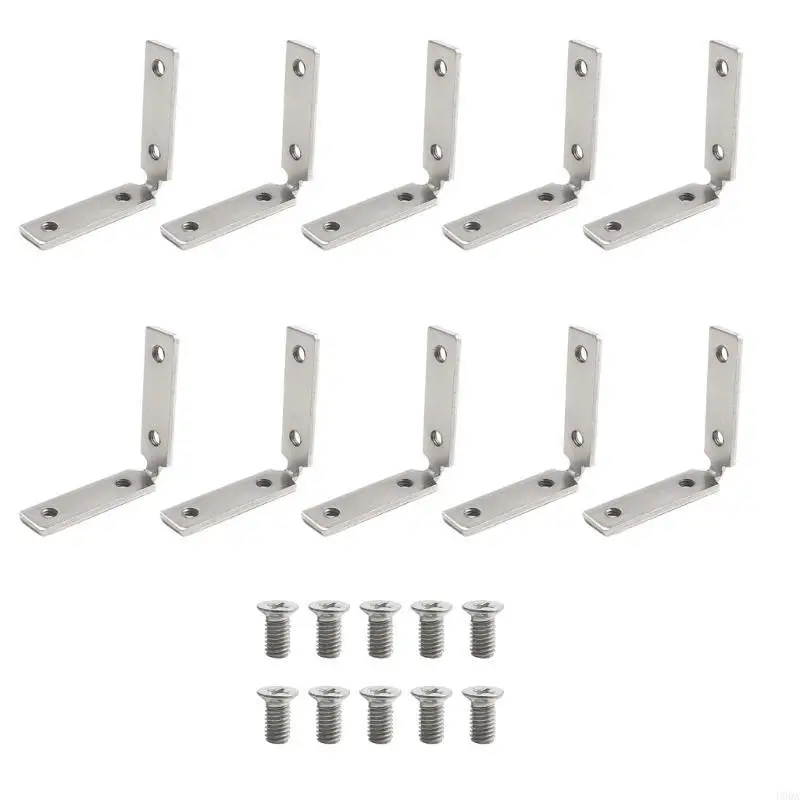  10 Pack 90-Degree Cabinet Handle Corner Connectors Secure & Elegant Fittings