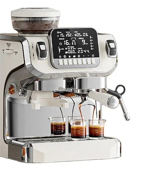 

luxury15 Bar LED & Touch-Screen Automatic Press Button Coffee Italy Espresso Coffee Machine with Steam Rod