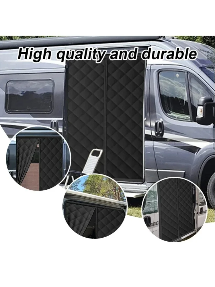 Wohnmobil Wohnwagen Magnetischer Thermisch Isolierter Schiebetürvorhang Insekten- und Mückenschutz für Fiat Ducato Peugeot Boxer Citroen Relay