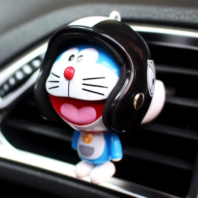 New Doraemon Air Conditioning Vent Fragrant Cartoon Doll Car Mounted Aromatherapy Vent Decoration Cute Creative Car Interior