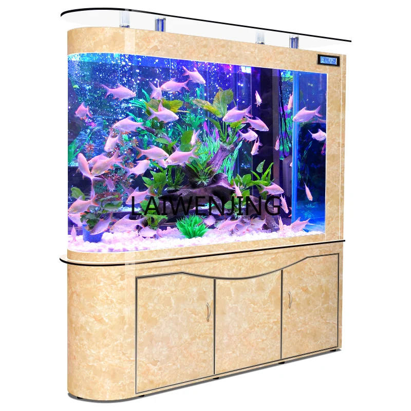 HLZ aquarium living room ecological glass household large, medium and small entrance floor screen