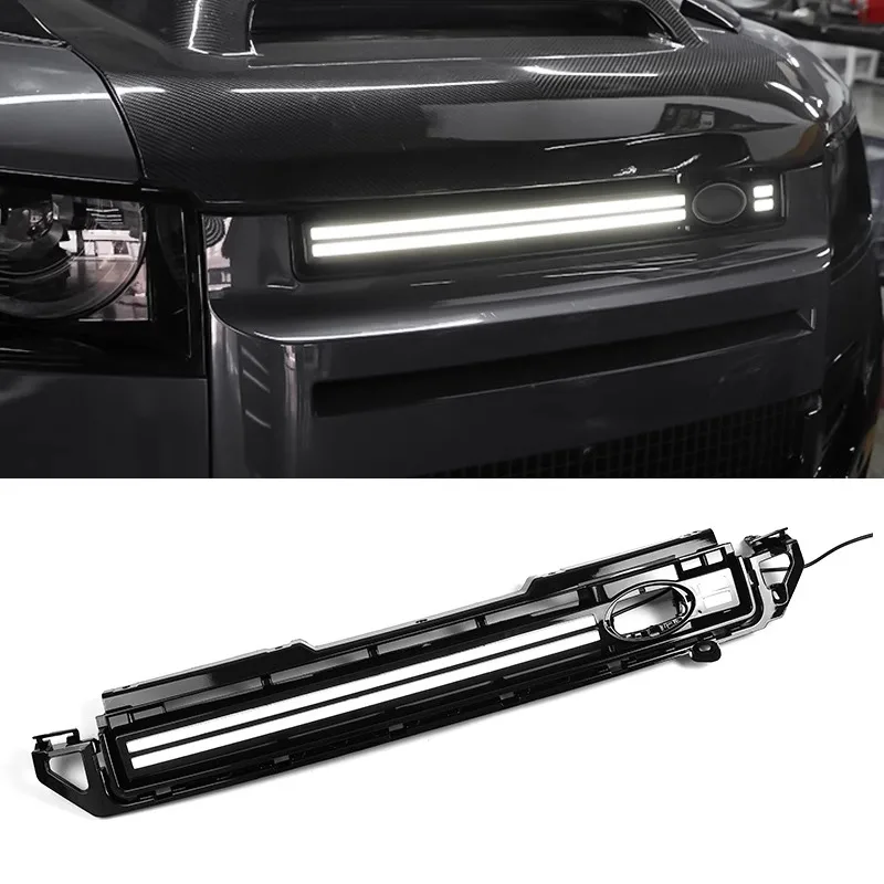 High Quality Front Grille LED Daytime Running Lights Suitable for Land Rover Defender Exterior Accessories