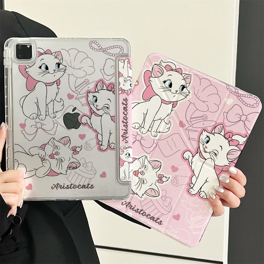 

Чехол Marie Cat для iPad Pro 11 2024 M4 Air 11 дюймов 2025 Magnetic Y Fold Cover Air 5th 10.9 Air4 10th 11th 9.7 10.2/10.5 Funda