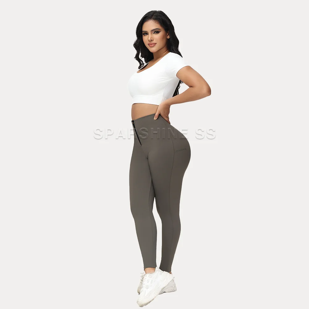 Women Workout Leggings Butt Lifting Pants High Waisted Tummy Control Leg Thigh Sculpting Yoga Tights Slimmer Waist Trainer Pants