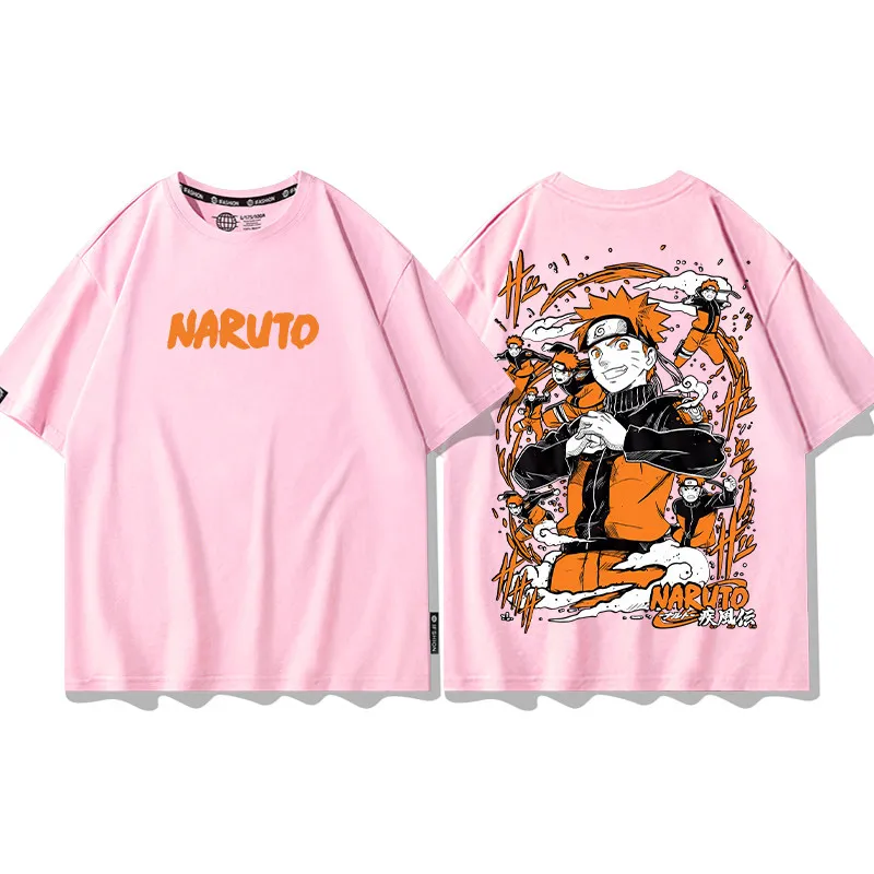 Naruto Collaboration Short Sleeved T-shirt Summer T-shirt Naruto Boruto Loose Fitting Clothes Trendy Parent-child Half Sleeve