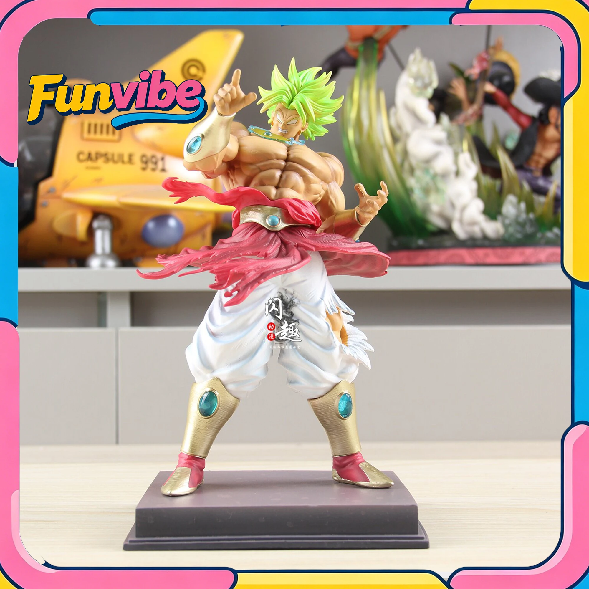 

Dragon Ball 21cm Statue Limit Breaker Broly Action Figure Model Collection Anime Merchandis Room Ornament Figurine for Boy Gift
