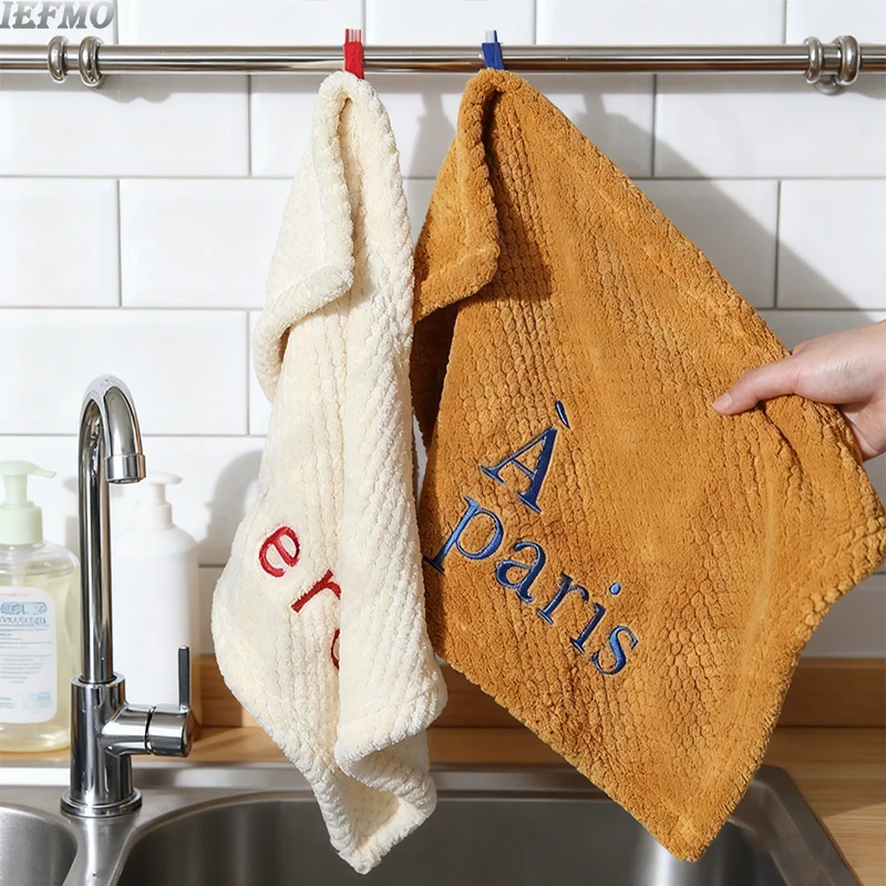 

Super Absorbent Microfiber Hand Towels, Quick Drying Lint Free Kitchen Bathroom Towel, Highly Absorbent for Fast Hand Drying