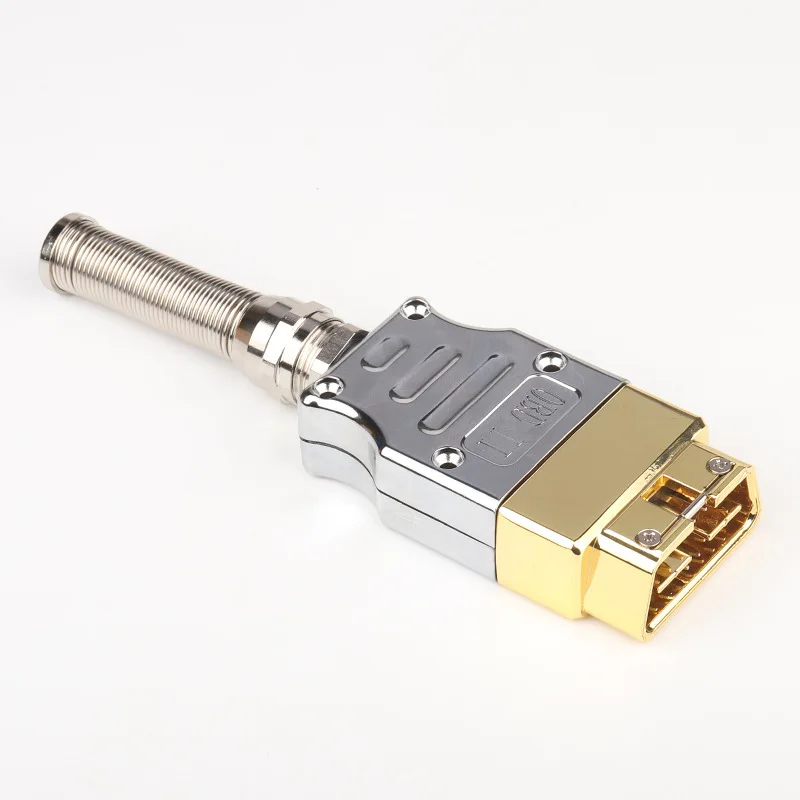 Metal Car OBD2 Interface 16 Pin Assembly OBD Connector Zinc Alloy OBDII Male J1962M