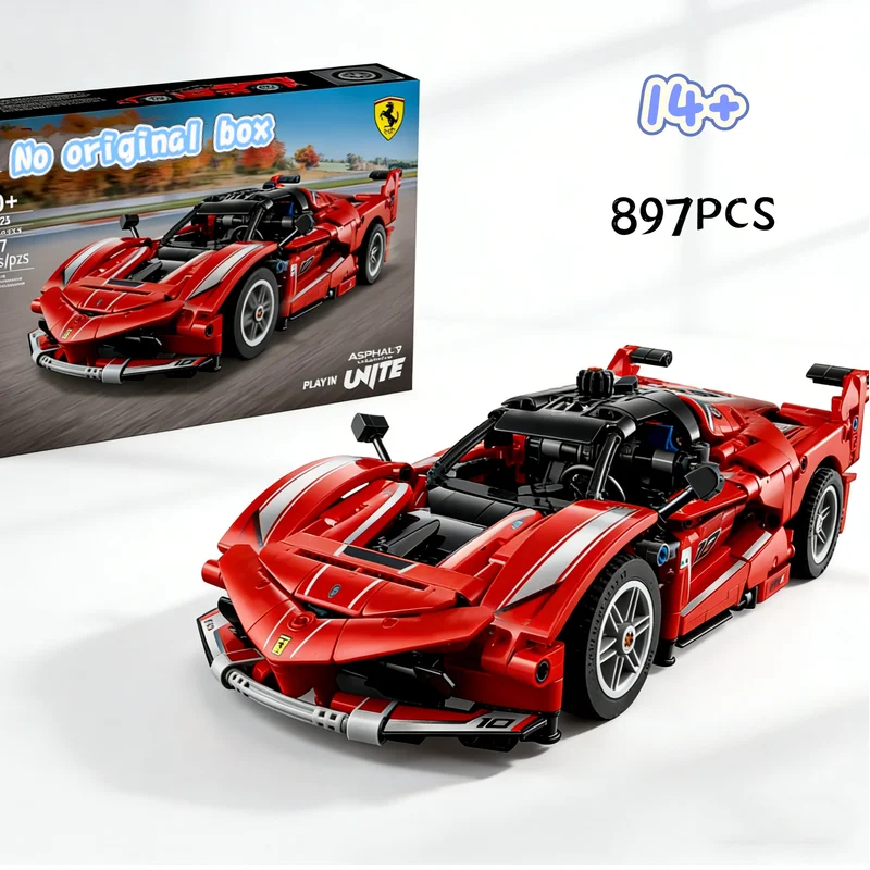 2026-new-897pcs-in-stock-42212-item-moc-sports-red-fxx-car-building-blocks-home-decoration-gifts-toys-christmas-birthday-gifts