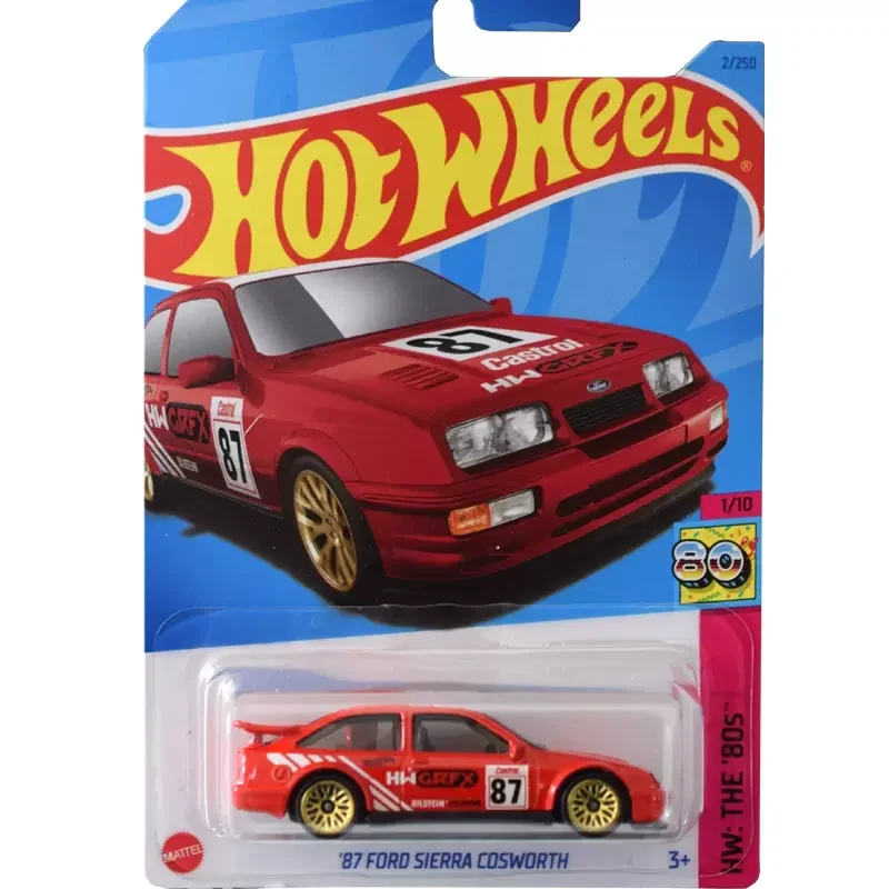 Modelo de coche Ford Sierra Cosworth 1/64, vehículo de aleación 2023, lote A, juguetes para niños, automóvil n. ° 2/250