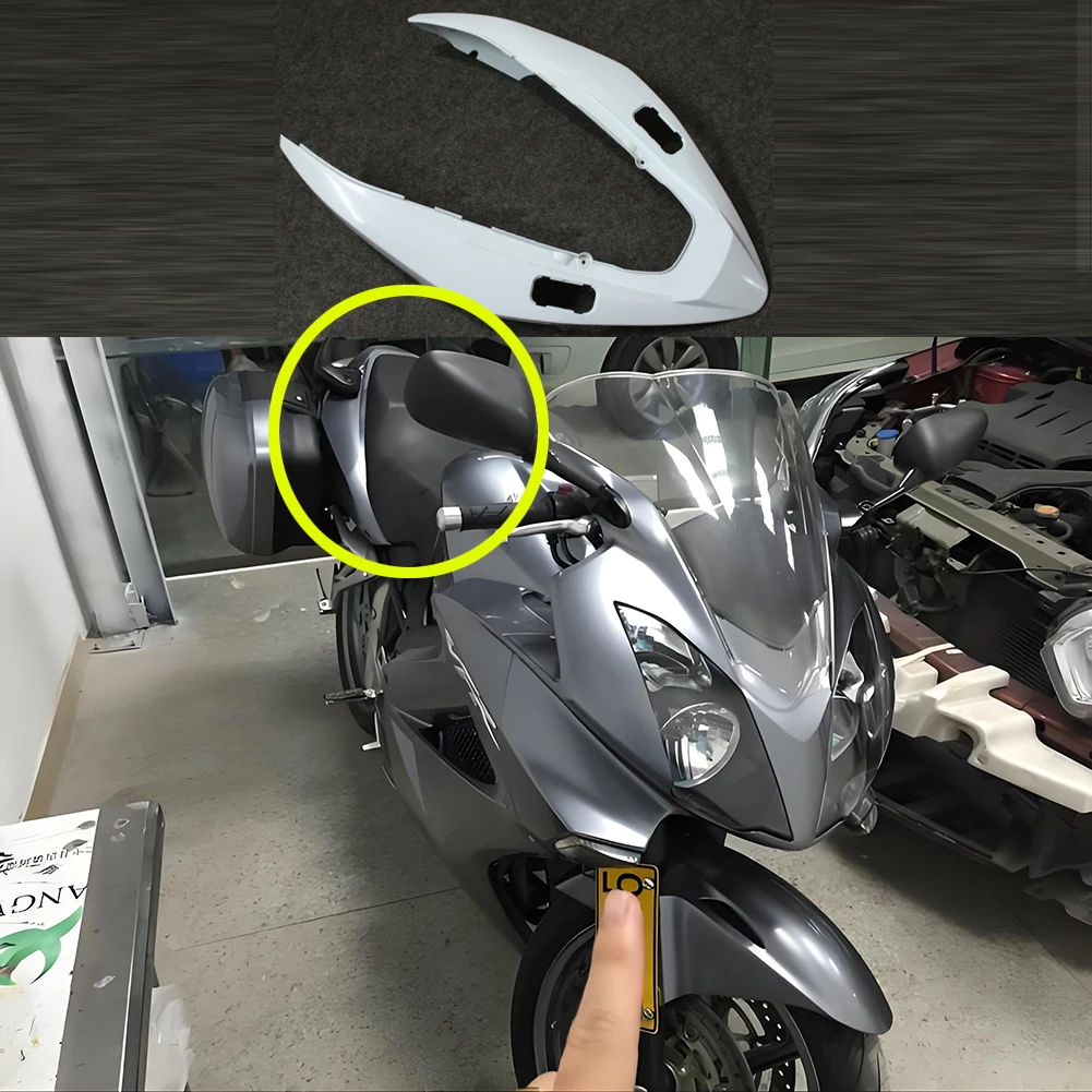 

Unpainted White Rear Tail Fairing Injection Molded For Honda VFR800 2002-2012