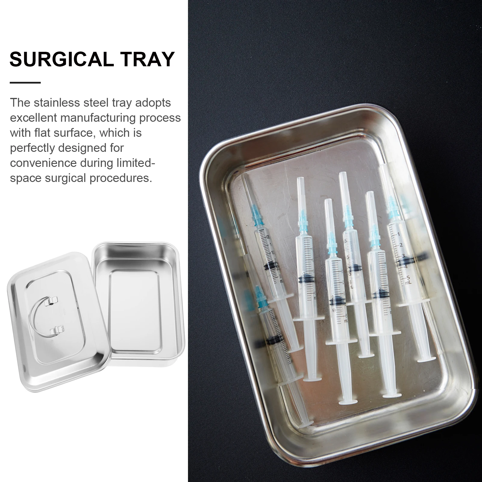 

Stainless Steel Sterilization Box Lid Reusable High Temperature Pressure Dental Veterinary Lab Instruments
