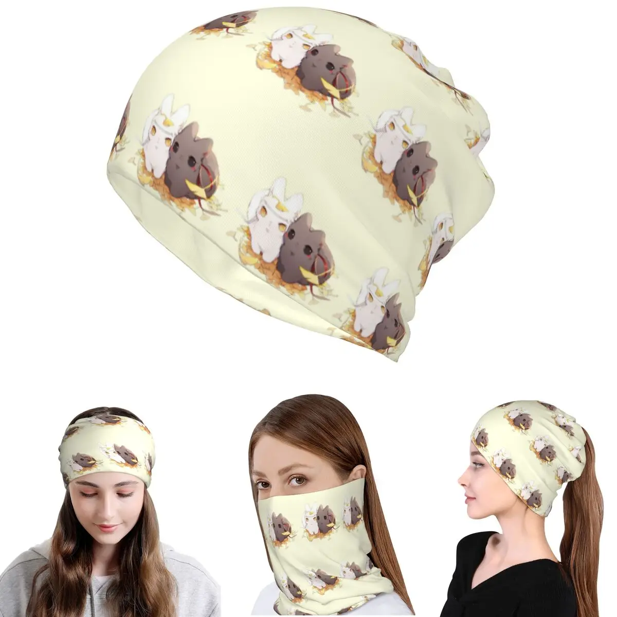 Ветрозащитная многофункциональная повязка-бандана Untamed Mdgz Wangxian Bunnies Mo Dao Zu Shi: шарф, маска для лица, шапка-бини для мужчин и женщин