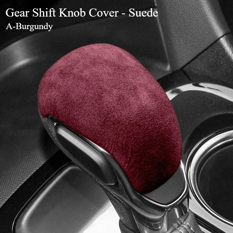 For Chevrolet Malibu XL Equinox Blazer Seeker Microfiber Suede Gear Shift Knob Cover Shift Lever Protector Comfortable Precise