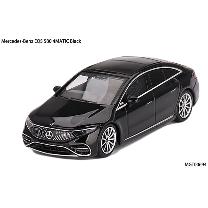 MINIGT-Brinquedo de liga 4MATIC de Mercedes-Benz EQS 580, veículo motorizado, modelo fundido do metal, presentes, escala 1: 64