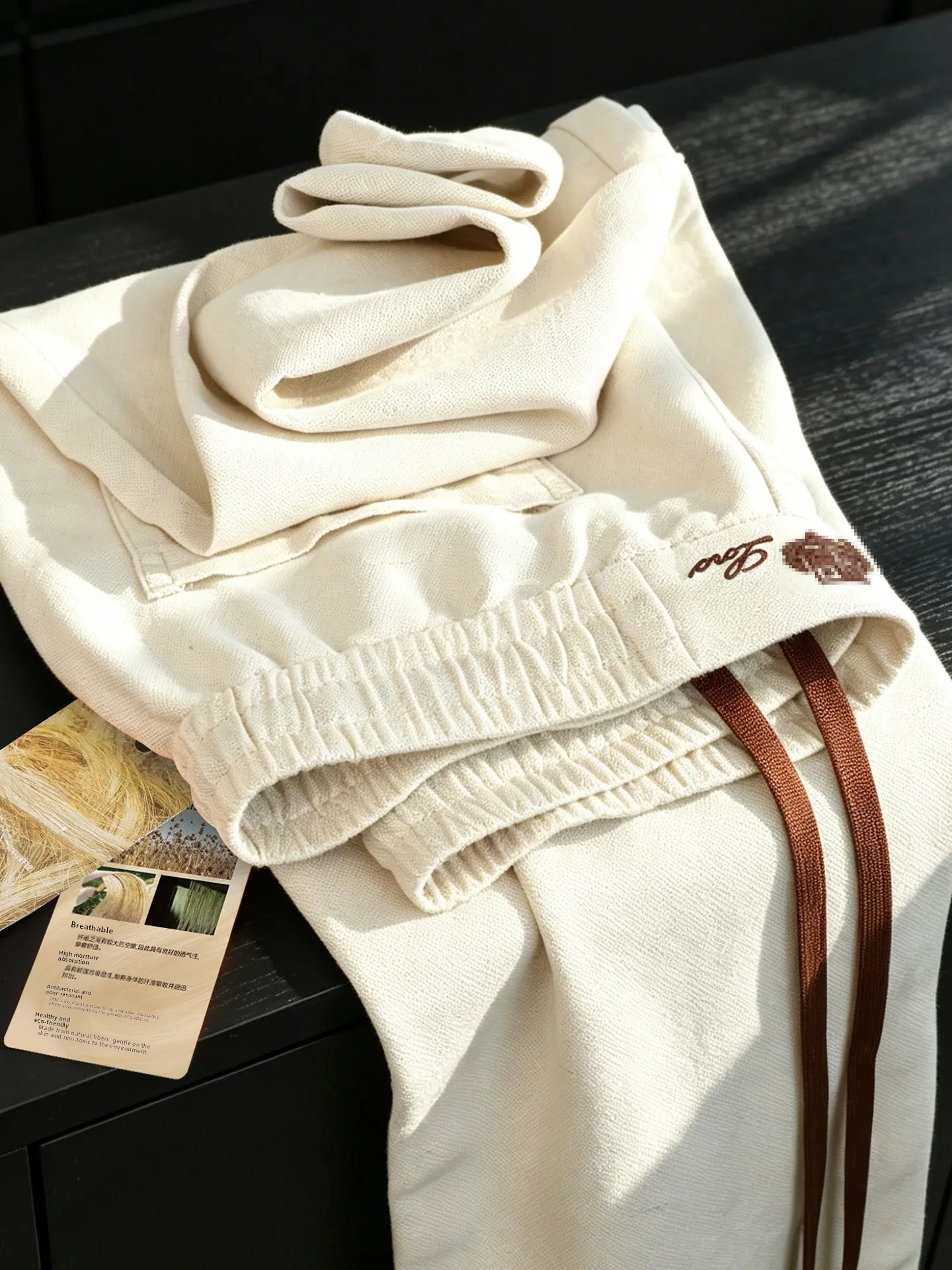 Men's Casual Pants Breathable Linen Straight Leg Elastic Waist Comfortable Commuting Summer Fashion Jack Charles