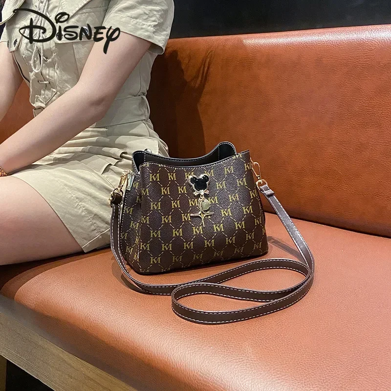 Disney Mickey New Women\'s Bag Luxury Brand Women\'s Shoulder Bag Cartoon Fashion Shoulder Bag High Quality and Large Capacity