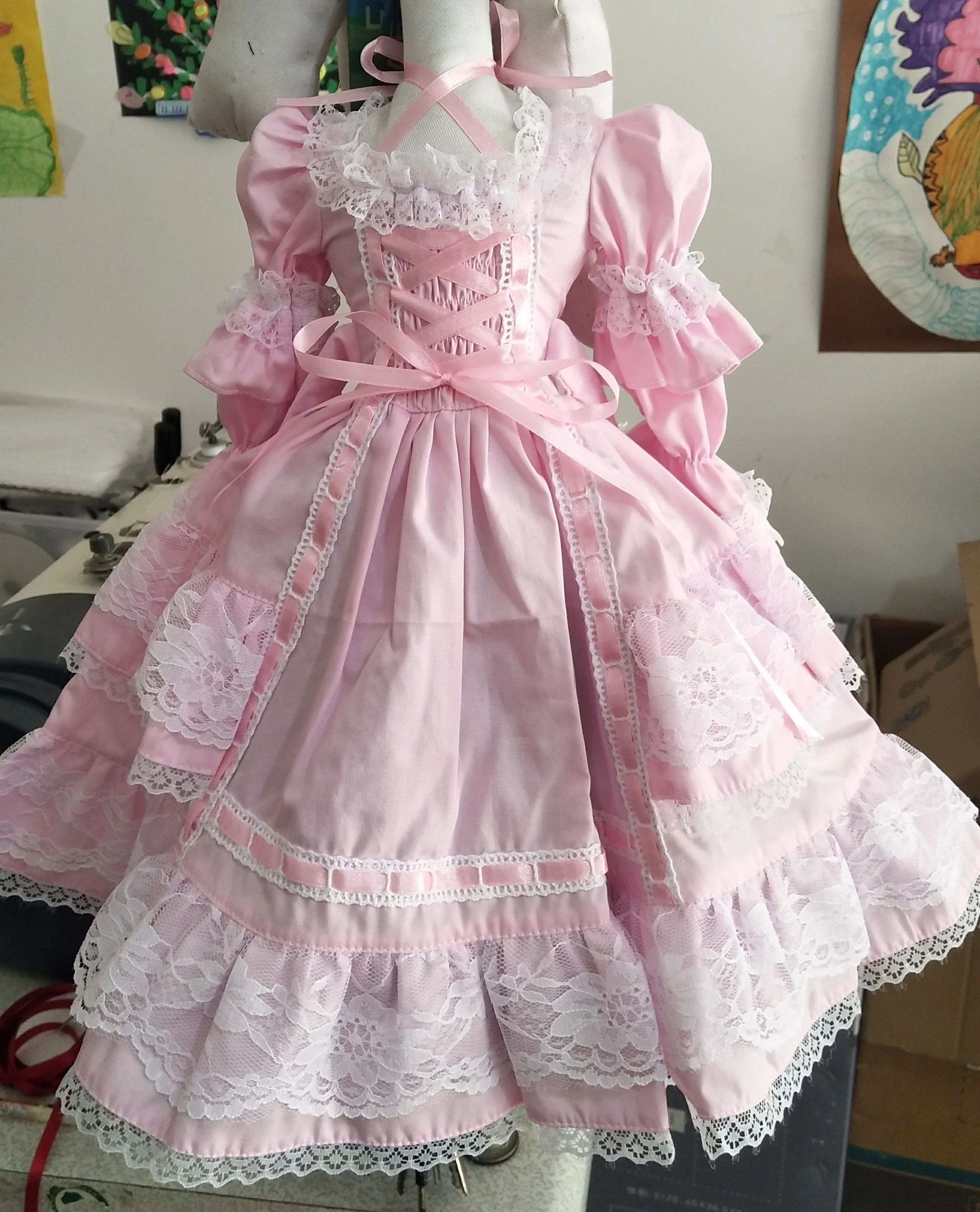 Custom BJD Doll Clothes 6 Colors Classic Dress 1/4 1/6 1/3 1/2 Elegant Princess Long Dress DD MSD YOSD Doll Accessories