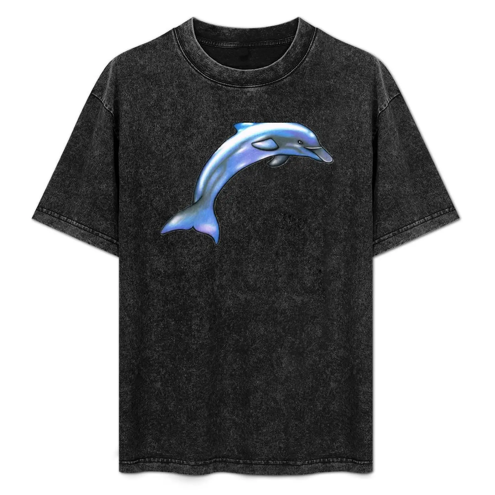 

Dolphin T-Shirt Soft Casual Short Sleeve Cotton Tee