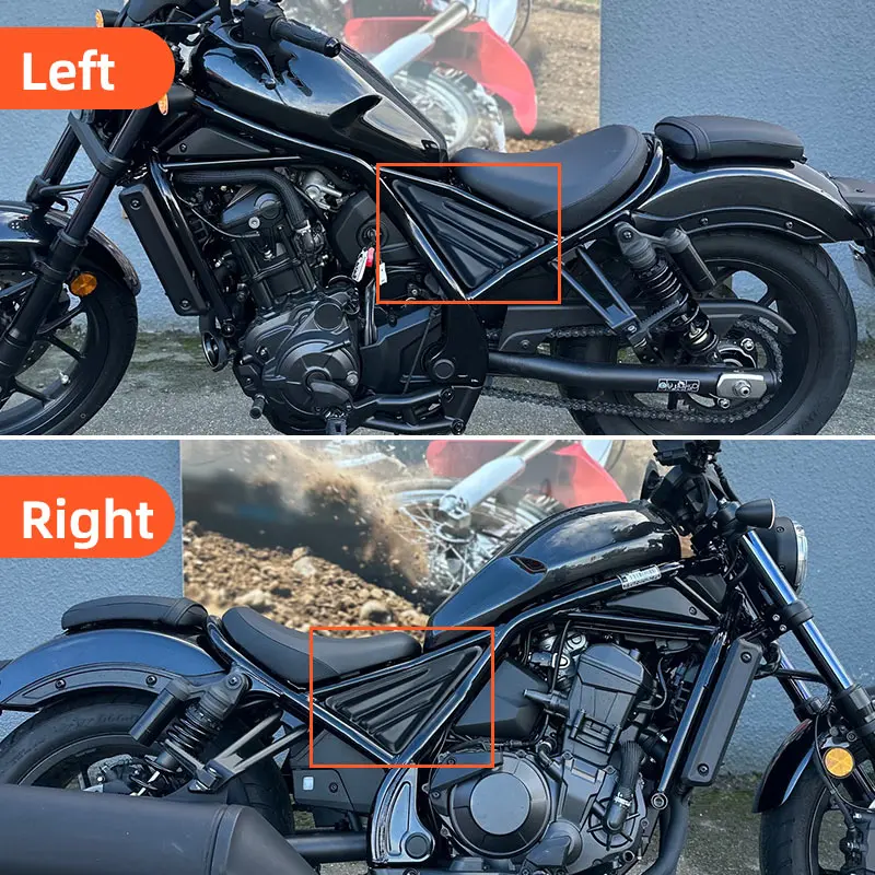 Motorcycle Side Battery Fairing Covers Panel Engine Guard Fairings Left Right Accessories For Honda Rebel 1100 CMX1100 2021-2024