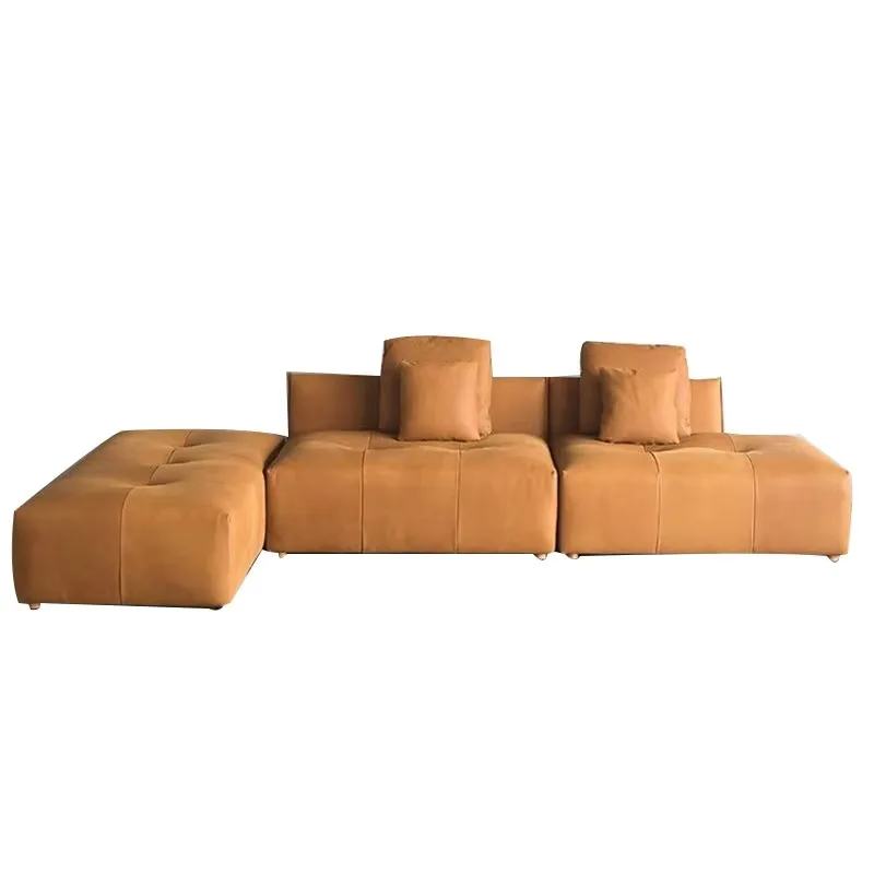 Modern Italian Modular Bubble Sofa Combined Tufted Marshmallow Living Room Sofa | Luxury PU Leather Sofa Set Available