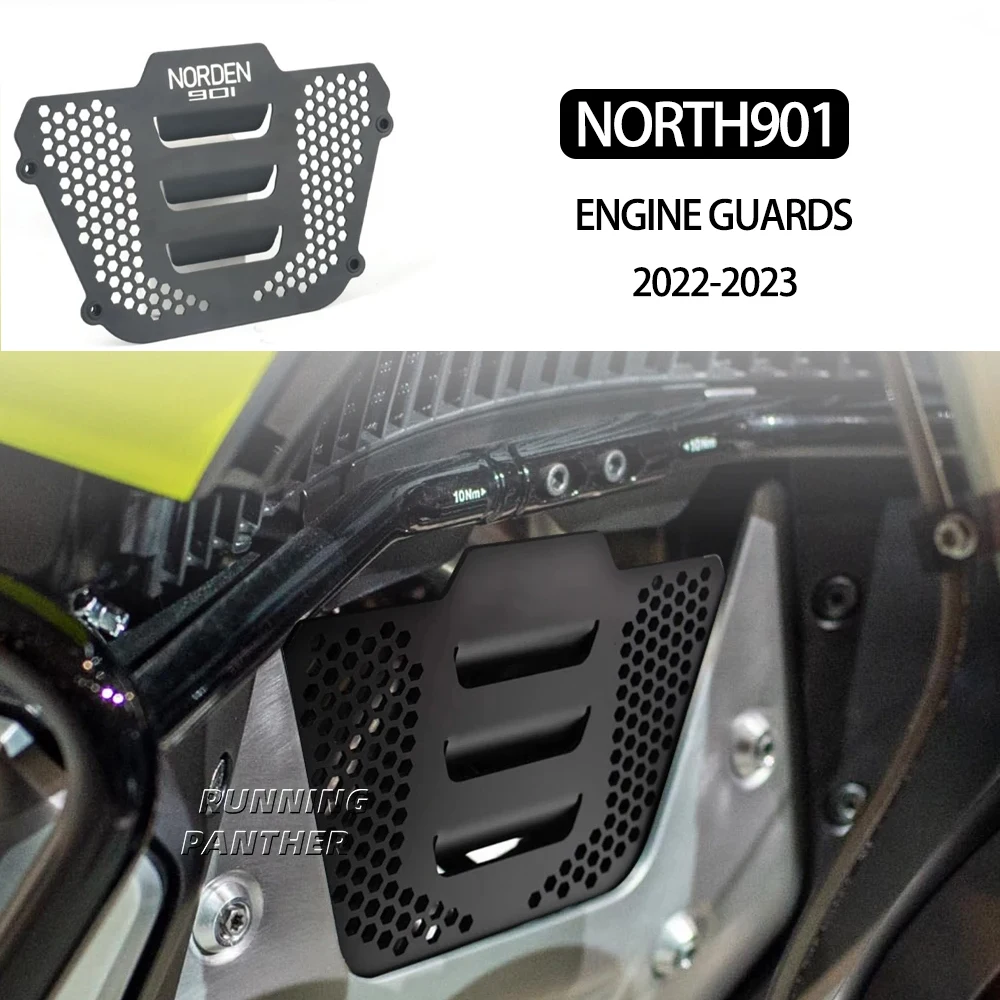 

For Husqvarna Norden 901 Norden901 2022-2023 Aluminium Motorcycle Accessories Engine Guard Cover Protector Crap Flap Protector
