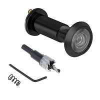 16mm  200 Degree Door Viewer Peephole HD Optical Glass Lens Security Peek Peep Holes for Door 1.57inch - 2.36inch Thickness