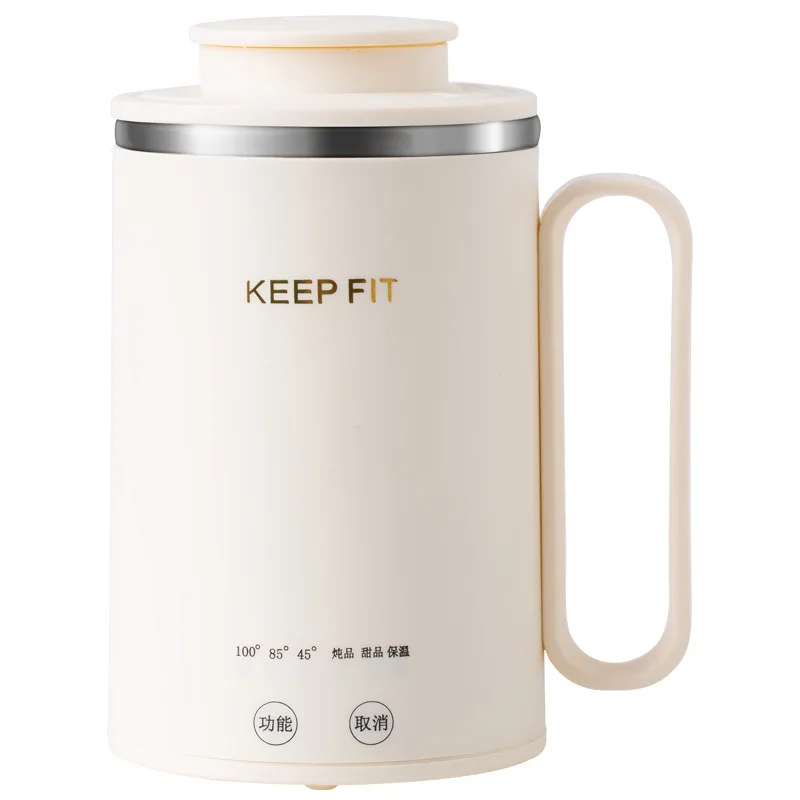 400ml Portable Electric Kettle 304 Stainless Steel Boiling Kettle Multi-function Office Health Kettle Teapot Keep Warm Stew Cup view 3