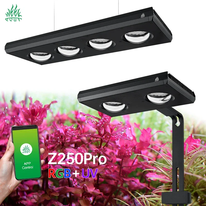 

WEEK AQUA Z Series APP Control Spotlight RGB UV Full Spectrum Intelligent Plant Growth Lights Rgb Coral Reef Fish Tank
