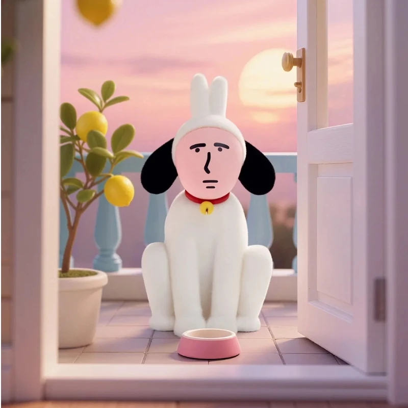 Kotak Misteri Seri Abstrak Kelinci Temanku V2 Mini Blind Box Mainan PVC Kartun Lucu Anime Periferal Ornamen Dekorasi Meja