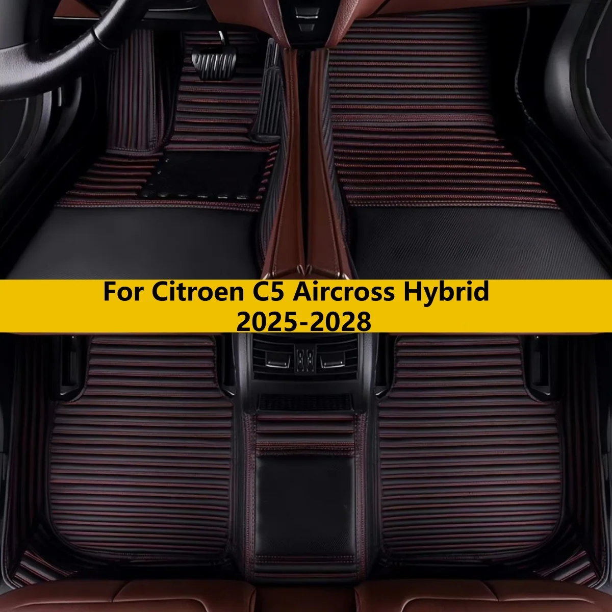 

Custom Car Floor Mats For Citroen C5 Aircross Hybrid 2025 2026 2027 2028 Auto leather carpet pads full set vehicle foot mat rugs