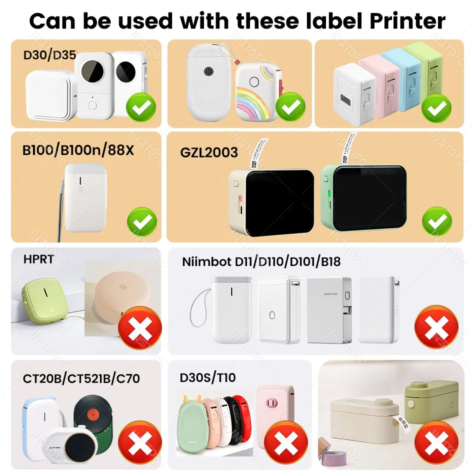 1Roll P12 P15 Thermal Label Printer Sticker Paper Roll Compatible D30 Q30 Marklife P11 P50 L12 DELI Q2 Labeller