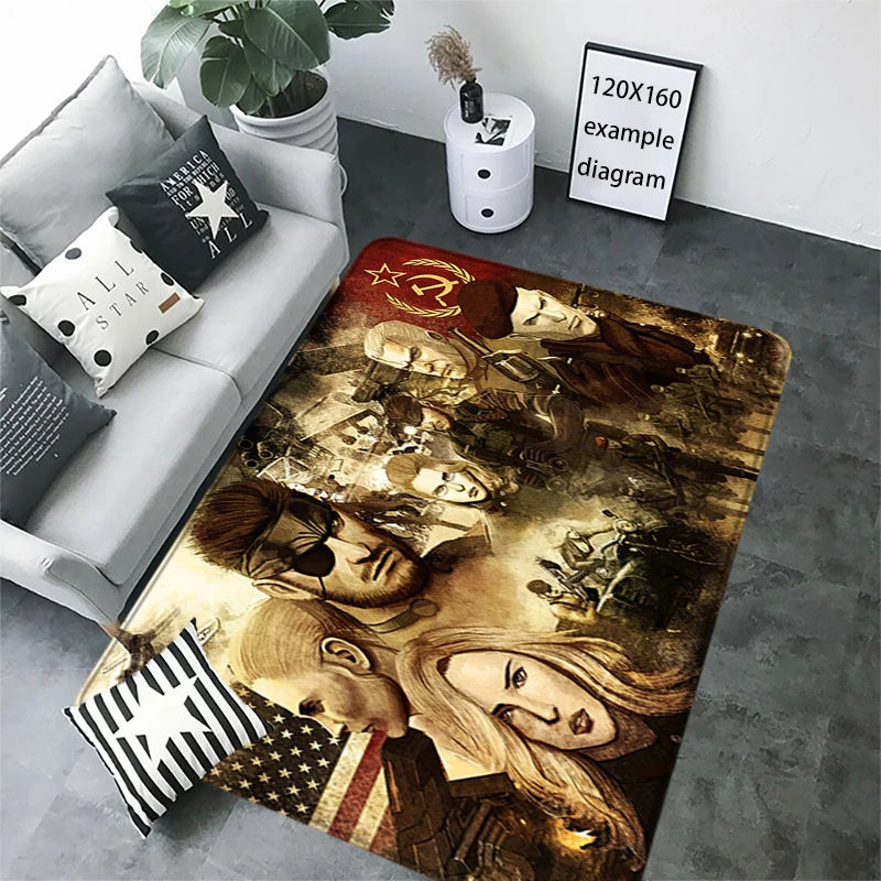 Welcome Carpet Metal Gear Solid Living Room Rugs Foot Carpets Entrance Doormat Kawaii Rug Floor Mats Non-slip Mat Home Kitchen