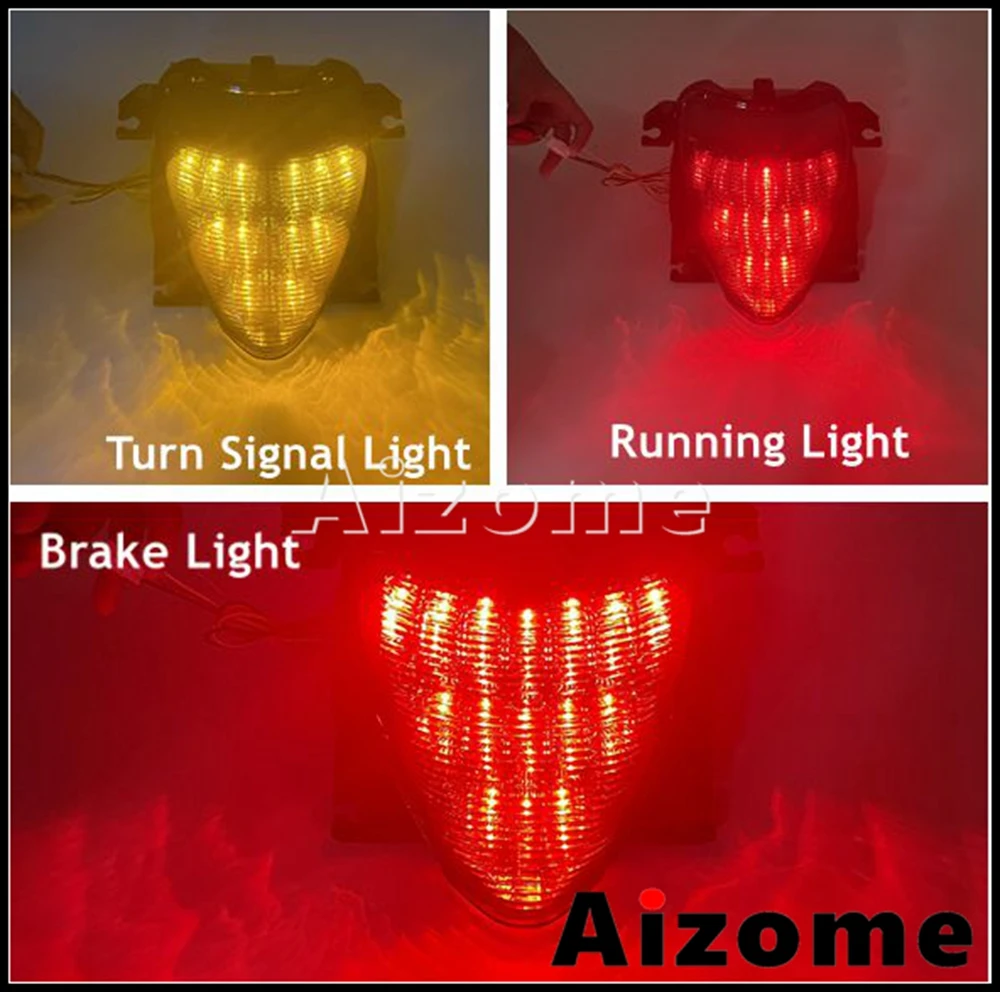 Motorcycle Integrate LED Tail Lights For SUZUKI Boulevard M109R VZR1800 M1800R Rear Turn Signal Light Brake Taillights 2006-2019