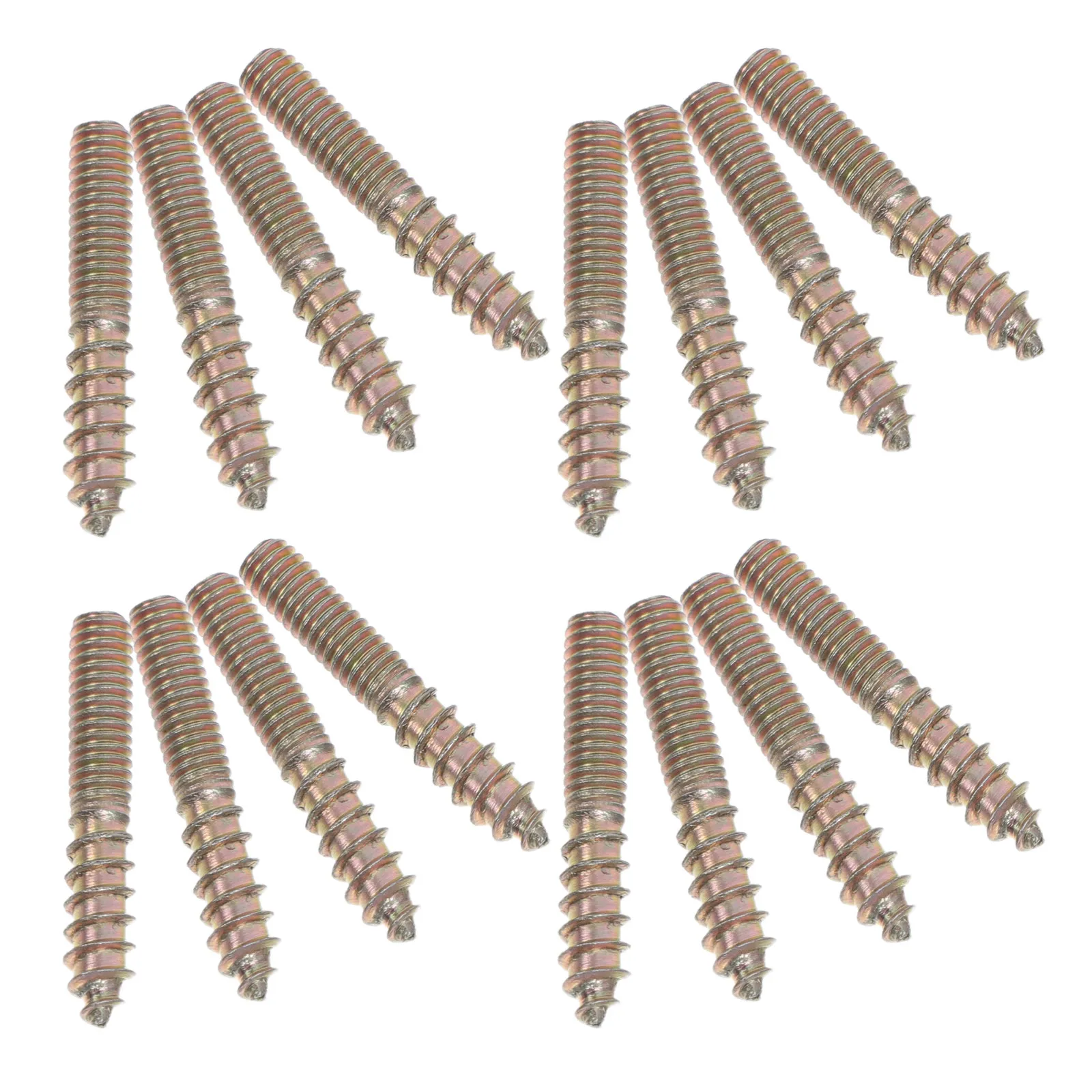 50Pcs Self Tapping Wood Screws 4x25mm Gold Color Single Tip Cabinet Installation Furniture Assembly Carpentry Fasteners