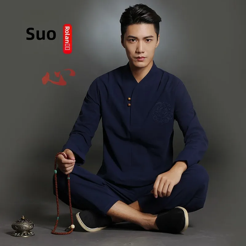 renovated-hanfu-men's-clothing-monastic-suit-traditional-chinese-tang-costume-ancient-style-male-fashion-spring-season-casual