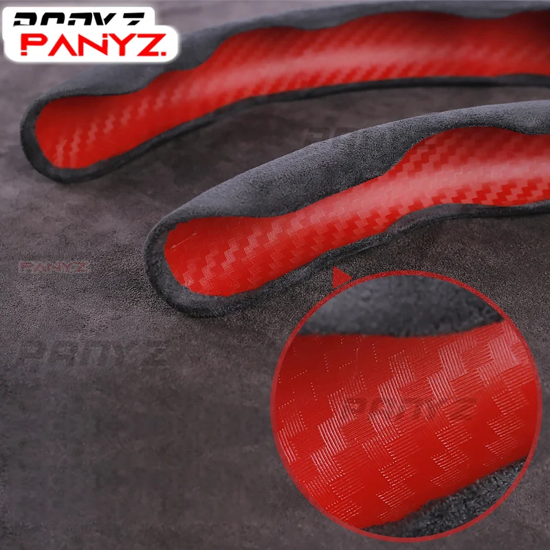 Antiskid Non-slip Car Steering Wheel Cover Suede For MG 3 5 6 ONE ZS EZS HS MG3 MG5 MG6 MG7 ZS GS GT Car Accessories