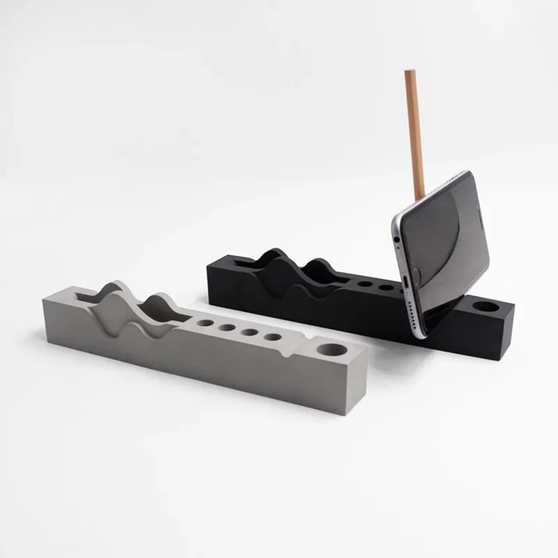 

Wave Mountain Pen Holder, Stationery Decoration Mold, Cement Clear Concrete, Office Storage Pen Holder, Silicone Mold