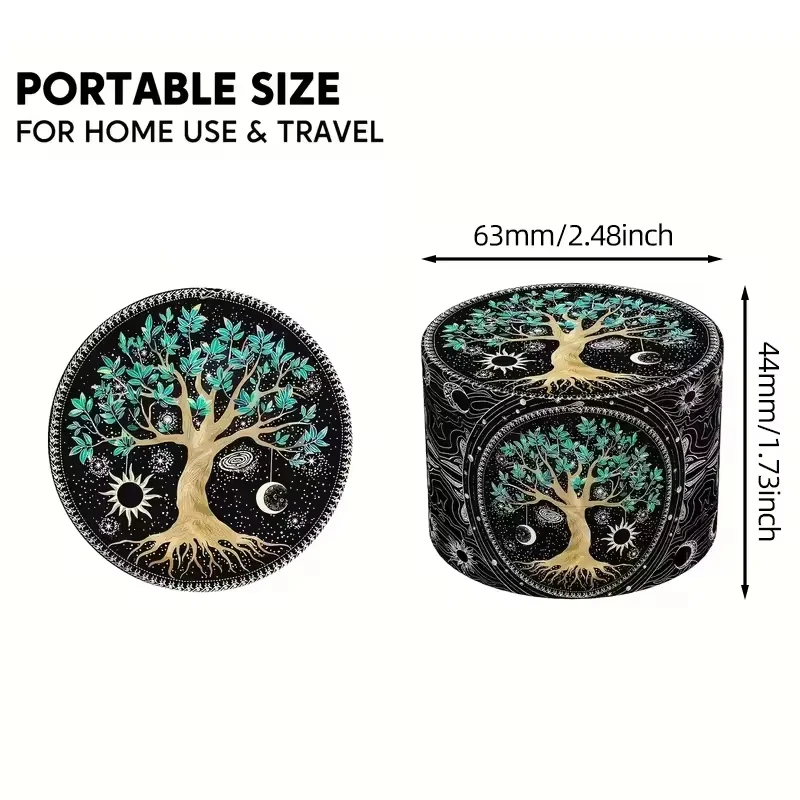 63mm Bohemian Pattern Zinc Alloy Dry Herb Grinder Grass Tobacco Crusher Spice Miller with Pollen Scraper Smoking Accessories